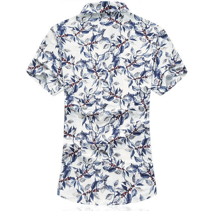 Summer Men's Plus Size Short-sleeved Shirt