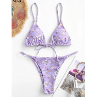 Sexy Halter Tie Dye Bikini Set