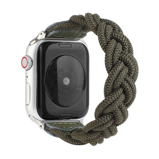 Compatible avec Apple, convient au bracelet de montre tressé à boucle unique iWatch6