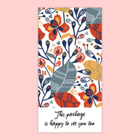 Green Leaf Rectangular Sticker Gift Box