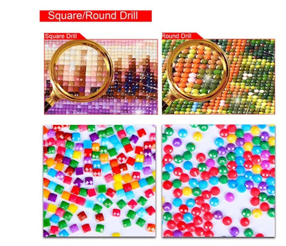 Broderie Diamant Pleine Foret 5D DIY Peinture Diamant Dîner sur la Plage Point de Croix Diamant 2019 Photos de Strass Décoration de Maison