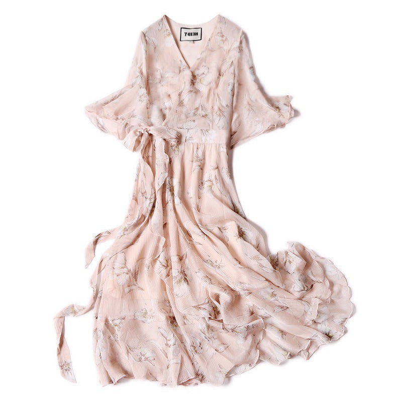 Large Women"s New Chiffon Skirt In Spring And Summer