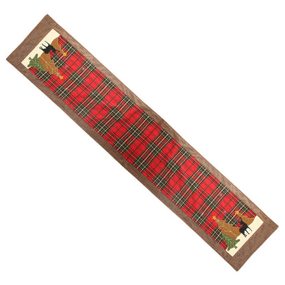Salvamentel de mesa con diseño de alce y árboles