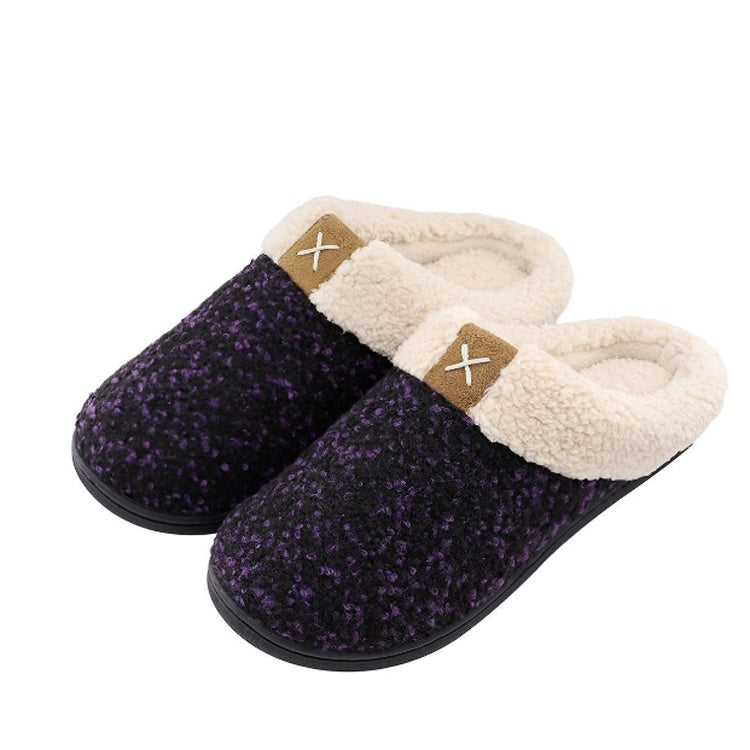 Pantuflas de hombre cómodas de lana con espuma viscoelástica