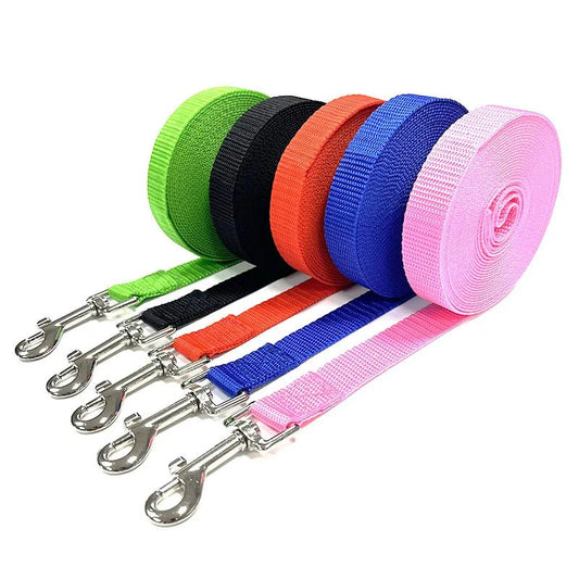 16.40 ft Nylon Dog Training Leash – Long Walking and Traction Rope