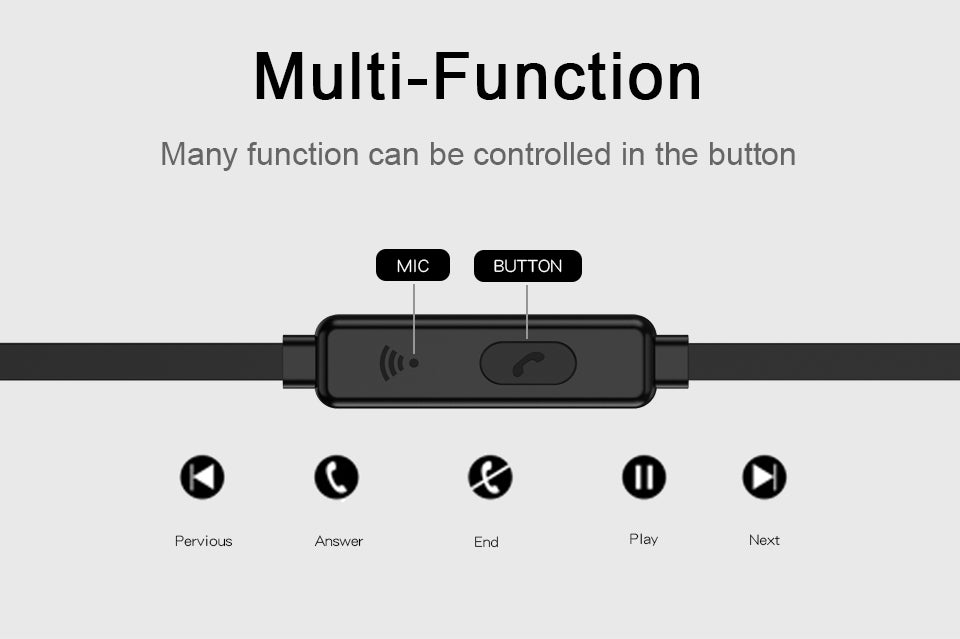 Compatible avec les écouteurs PTM TS27 Sport Running Anti-chute Oreillette Casque stéréo avec micro pour téléphone Xiaomi universel