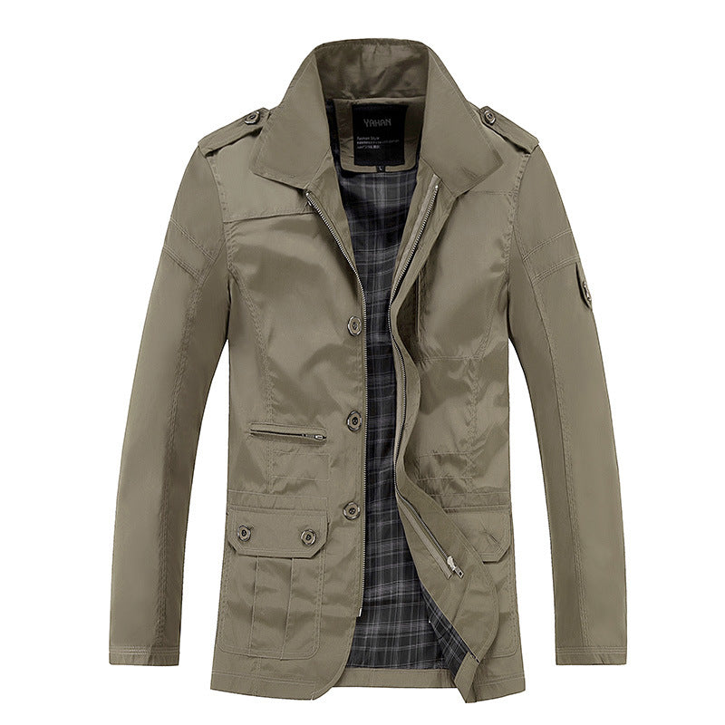 Gabardina de hombre de talla grande