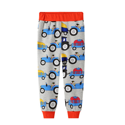 Boys' Stylish Two-piece Pair Of Long-sleeved Trousers