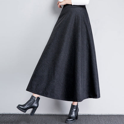 High-waist Long Plus-size Women's Dress
