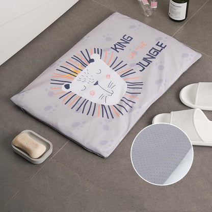 Diatomite soft foot pad absorbent quick drying antiskid bathroom mat