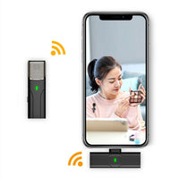Micrófono de solapa inalámbrico Bluetooth para grabación