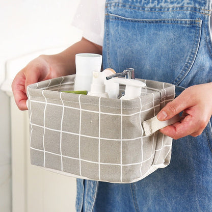 Table top storage basket