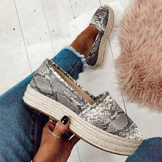 Women Hemp Platform Shoes