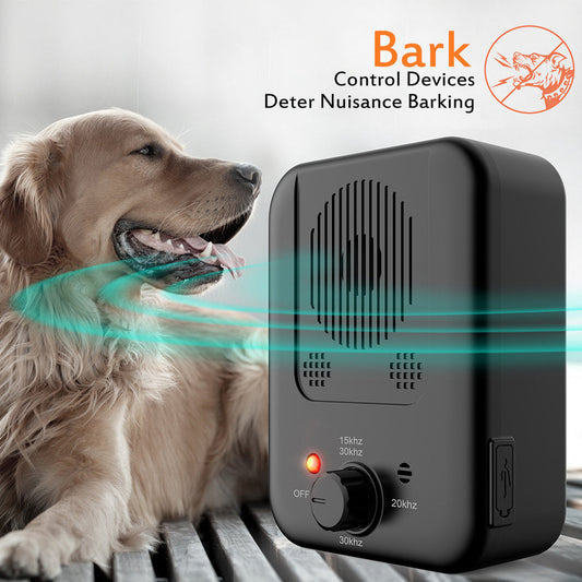 Mascotas Perro Dispositivo Antiladridos para Mascotas Collar Ultrasónico Antiladridos Repelente para Perros de Exterior Dispositivo de Entrenamiento para Control de Ladridos Suministros
