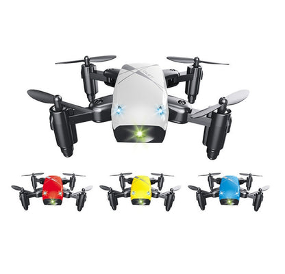 Micro Dron Plegable RC Juguetes Cuadricóptero con Cámara WiFi Control por APP Helicóptero Dron Regalo para Niños con Volante de Dirección con Rodamiento 3D
