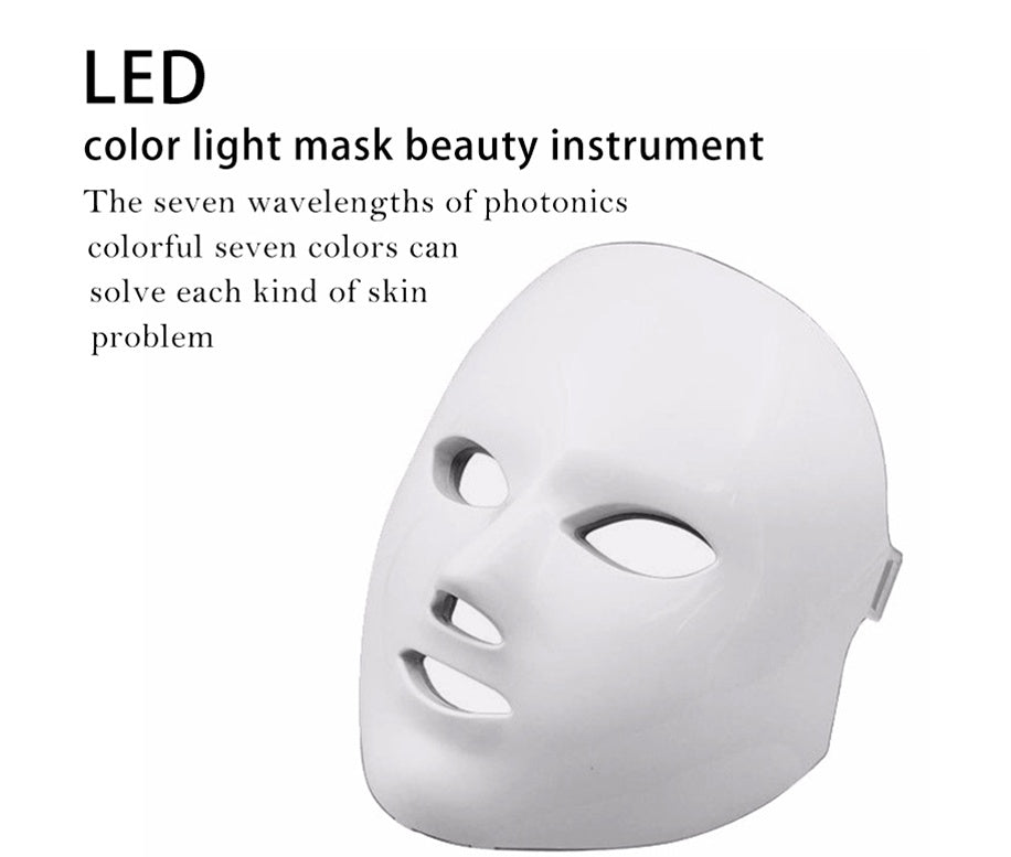 7-Color LED Light Therapy Face Mask