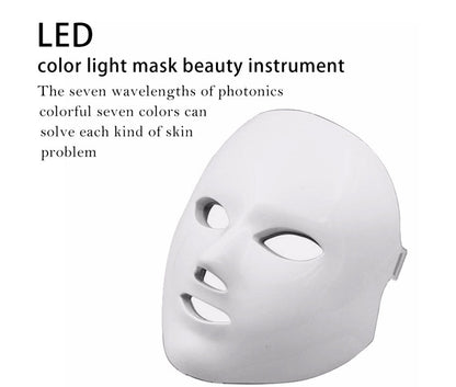 7-Color LED Light Therapy Face Mask