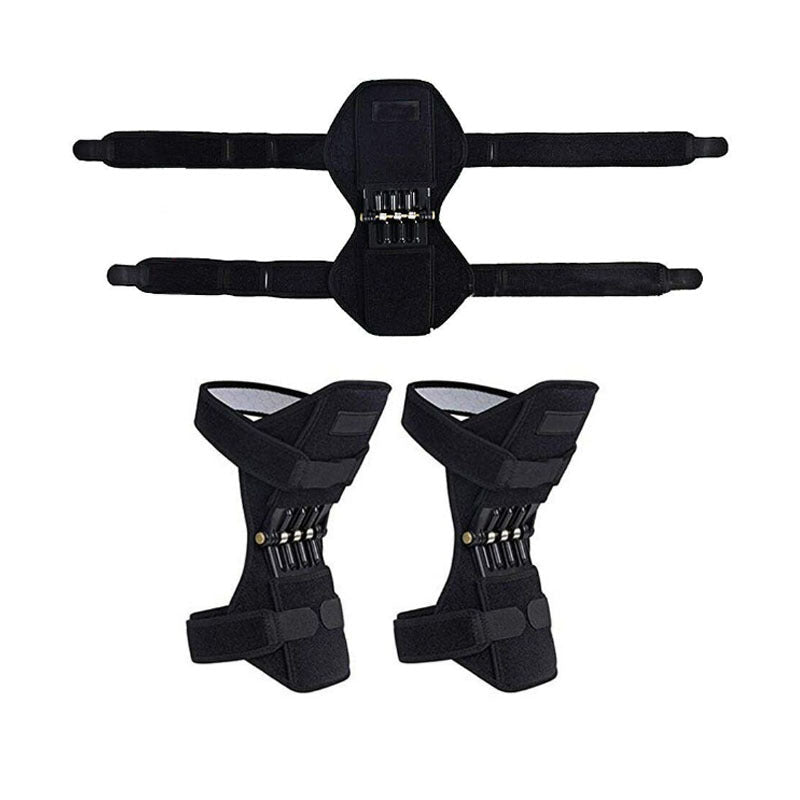 Adjustable Knee Support Brace with Dual Spring Stabilizers