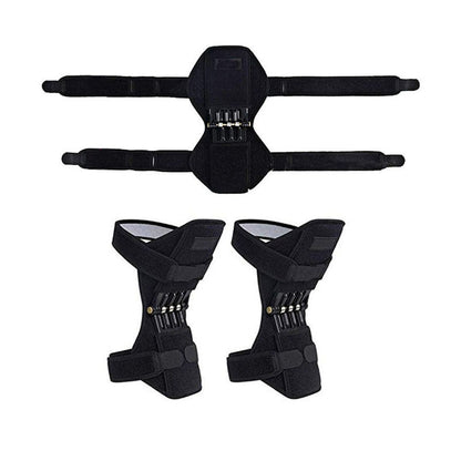 Adjustable Knee Support Brace with Dual Spring Stabilizers