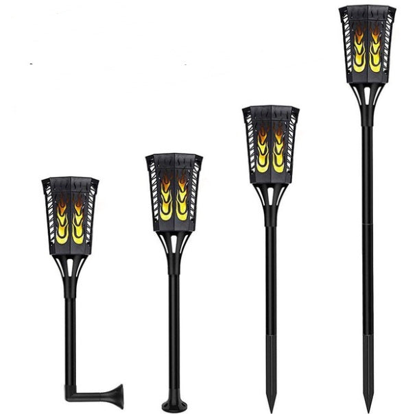 Lampe Torche Solaire Anti-Vraie Flamme 96 LED