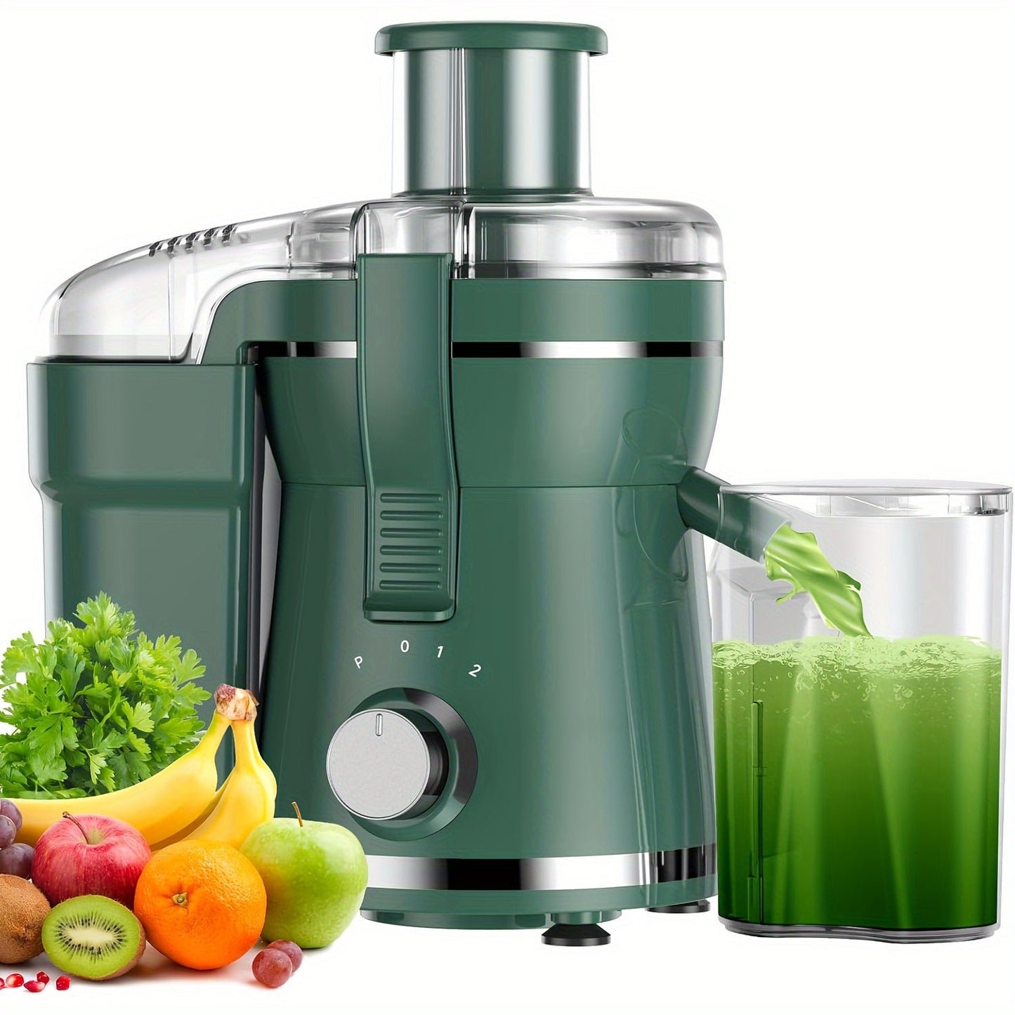 Extracteur de jus 500W pour fruits et légumes – Grande ouverture, acier inoxydable, nettoyage facile