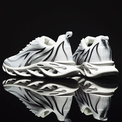 Sports casual running increase white shoes