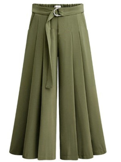Pantalon décontracté plissé
