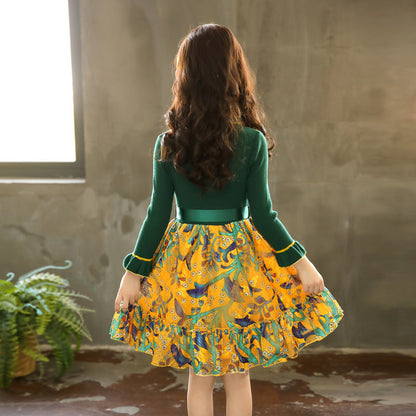Vestido floral de niña