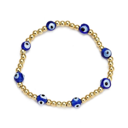 Women's Evil Eye Beads Bracelet Set – Colorful Boho Stackable Bracelets for Protection & Style