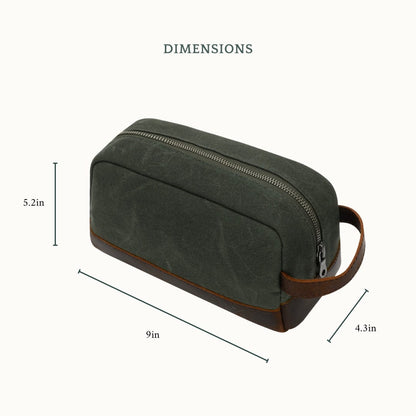 Trousse de toilette en toile