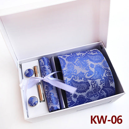 Caja de regalo de corbatas para hombre, 6 piezas, traje de negocios