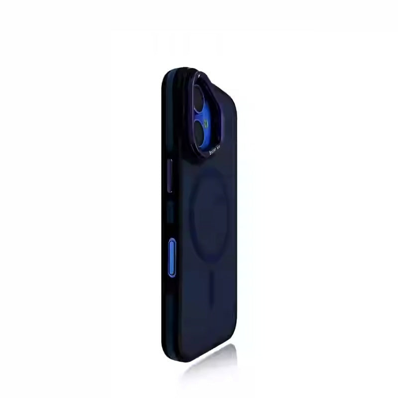 Dark Purple Phantom Skin-Feel iPhone 16 Case – Explosion-Proof Silicone Cover | 6 Colors