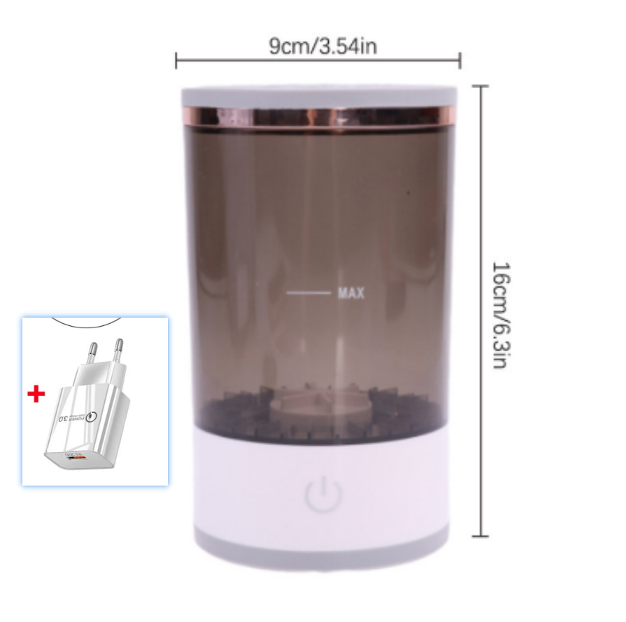 Makeup Brush Cleaner – Electric Rechargeable Brush Spinner for Fast, Effortless Cleaning & Drying