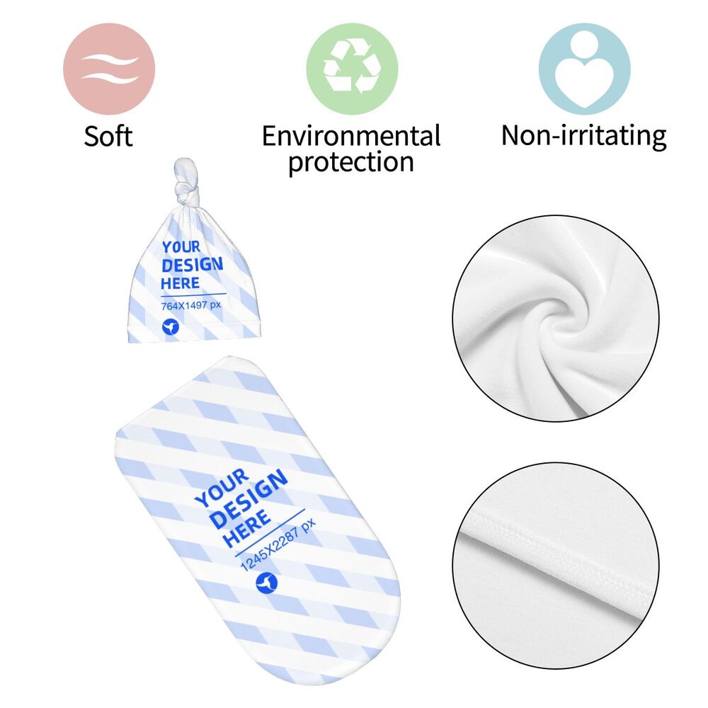 Cree su propio saco de dormir ajustable para recién nacidos y gorro.