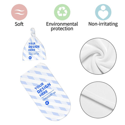 Cree su propio saco de dormir ajustable para recién nacidos y gorro.
