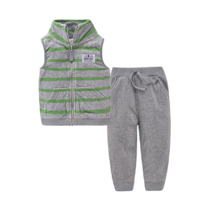 Children's vest two-piece baby cardigan vest set