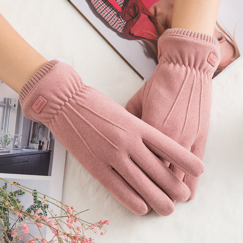 Guantes térmicos gruesos de invierno para mujer