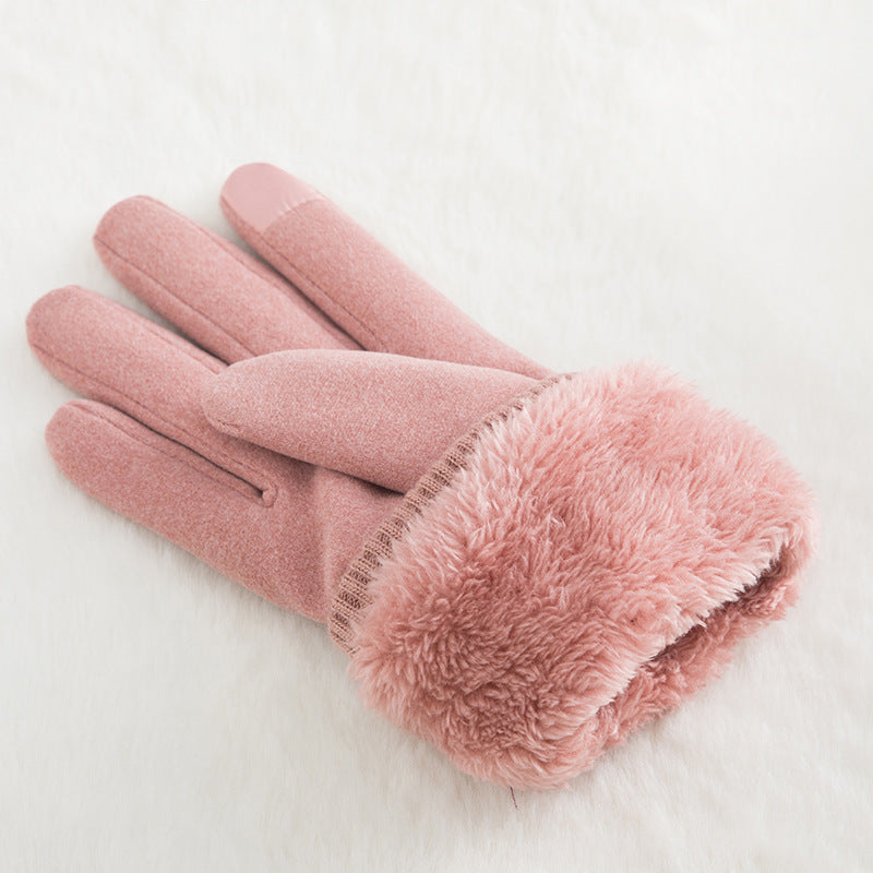 Guantes térmicos gruesos de invierno para mujer
