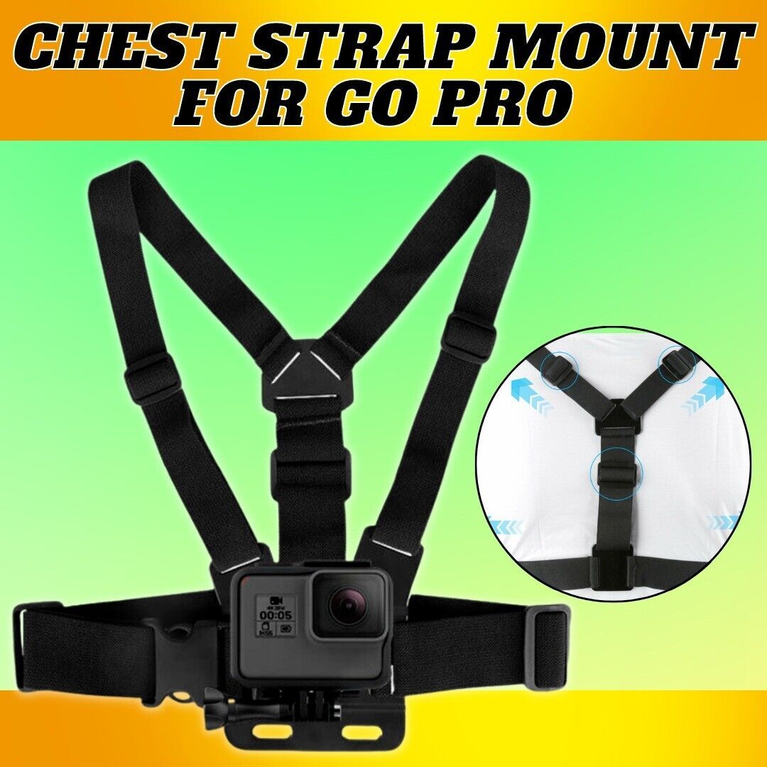 Chest Harness Body Strap Mount – Adjustable Phone & GoPro Holder