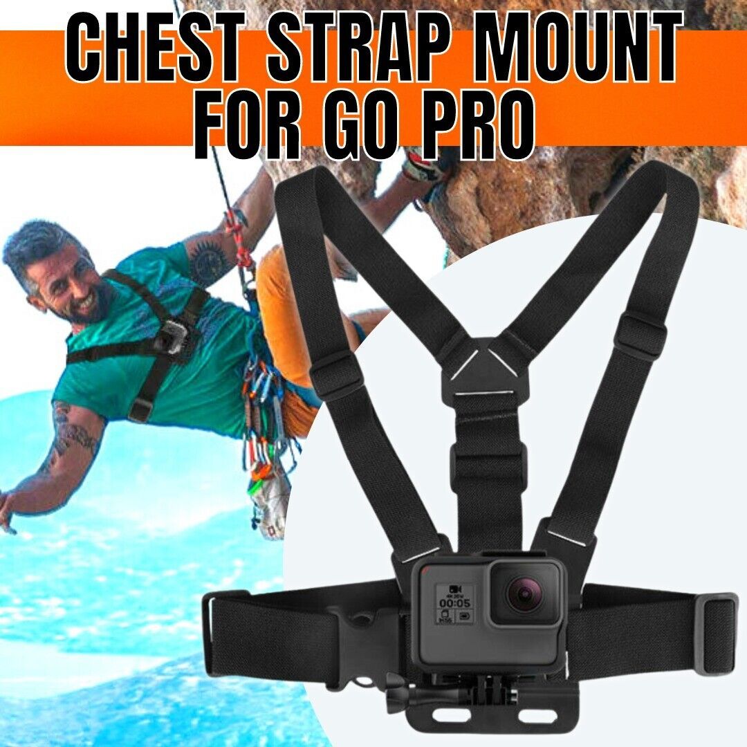 Chest Harness Body Strap Mount – Adjustable Phone & GoPro Holder