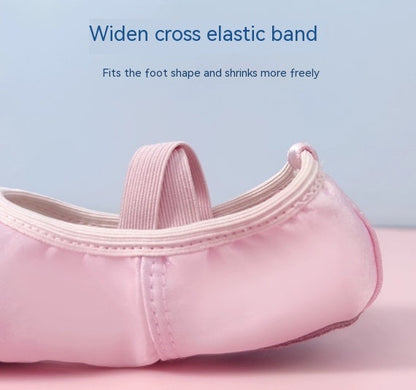 Chaussures de danse pour enfants, chaussures d'entraînement à semelle souple, pour filles