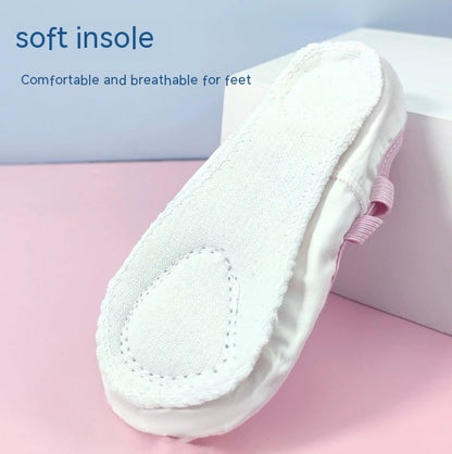 Chaussures de danse pour enfants, chaussures d'entraînement à semelle souple, pour filles