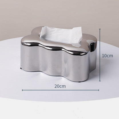 Creative Living Room Table End Table Storage Ceramic Extractor Box
