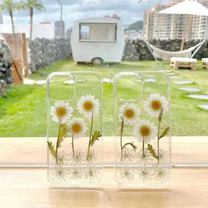 Epoxy Daisy Floral TPU iPhone Case
