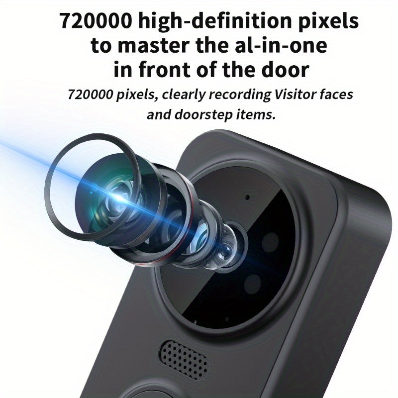 Wireless Video Doorbell – 4.3" Screen, HD Camera, Two-Way Audio & Night Vision