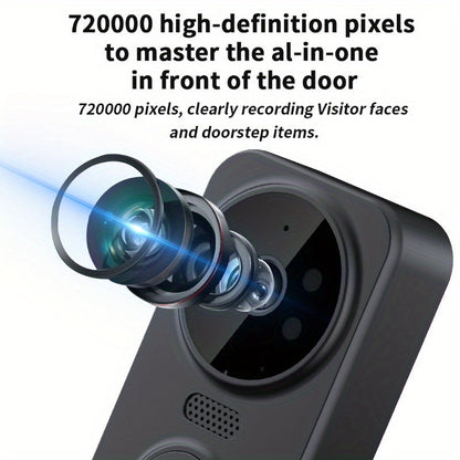 Wireless Video Doorbell – 4.3" Screen, HD Camera, Two-Way Audio & Night Vision