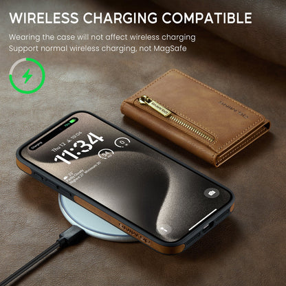 DG.MING M5 Wireless Charging Magnetic Card Holder iPhone Case – PU Leather | iPhone 11–15