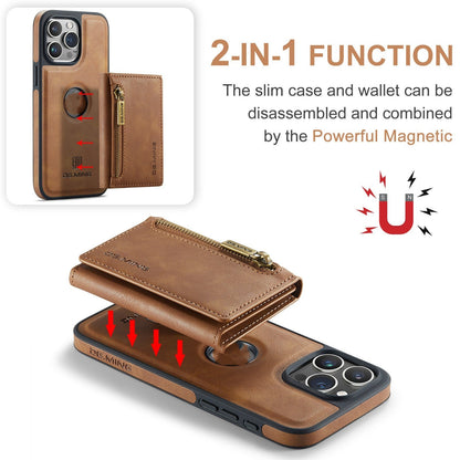 DG.MING M5 Wireless Charging Magnetic Card Holder iPhone Case – PU Leather | iPhone 11–15