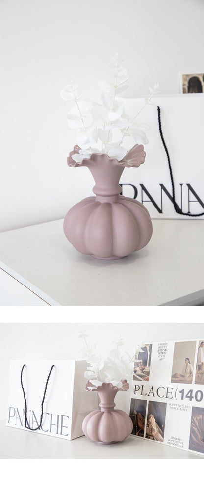 Creative Ceramic Vase Nordic Style Ins Living Room Flower Arrangement Soft Home Decoration