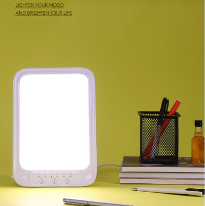 Lámpara de lectura solar con temporizador biónico, terapia de luz LED inteligente